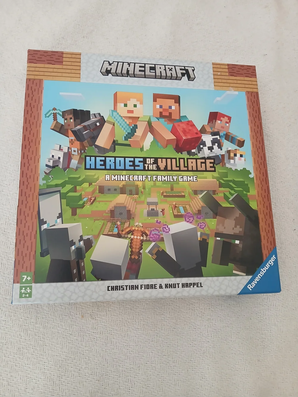 Minecraft Heroes of the Village Board Game - Blue/Green
